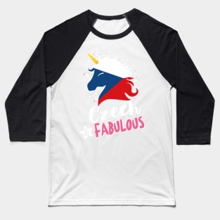 Czech & Fabulous Unicorn Baseball T-Shirt